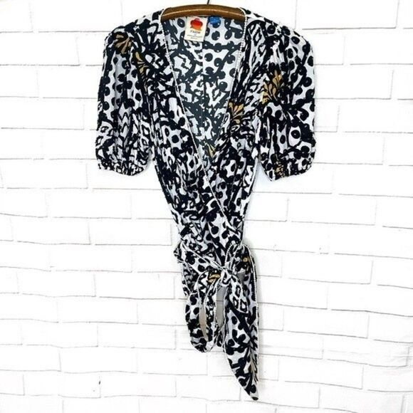 ANTHROPOLOGIE FARM RIO Floral Wrap Blouse in Assorted - Picture 5 of 13